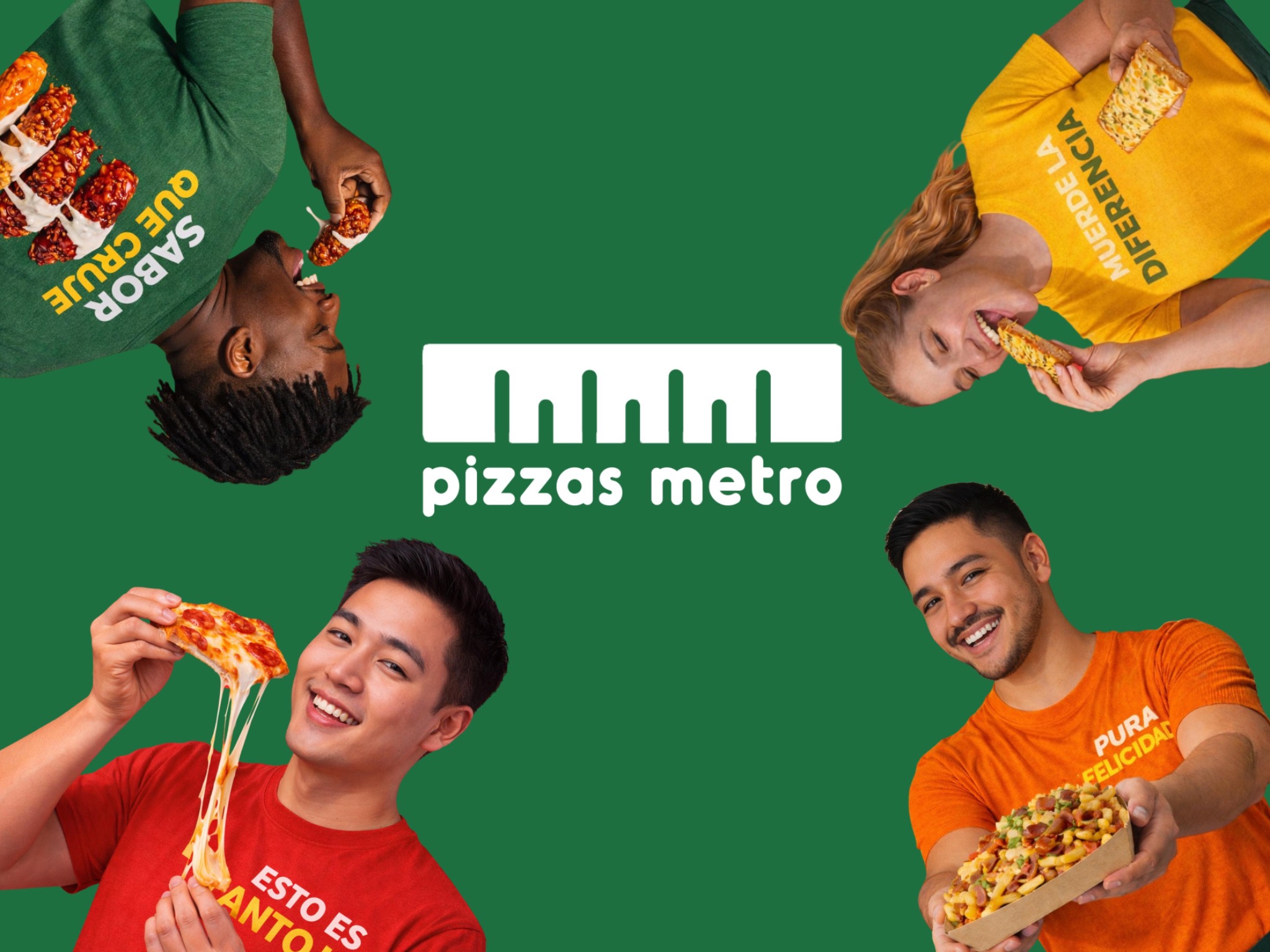 Imagen de marca de Pizzas Metro